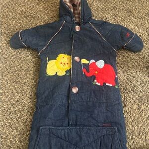 London Fog Denim Animal Print Pajamas